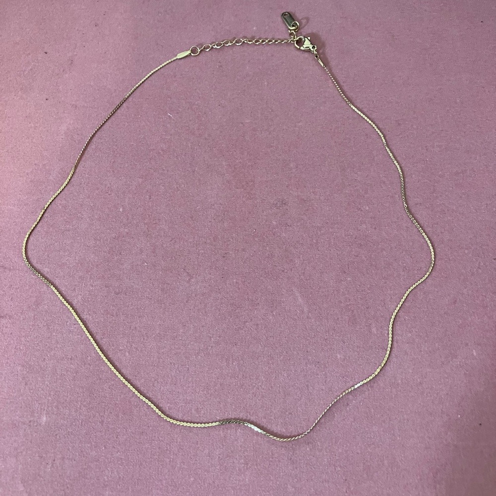 Dainty Gold Stainless Steel Necklace - Picture 2 of 2